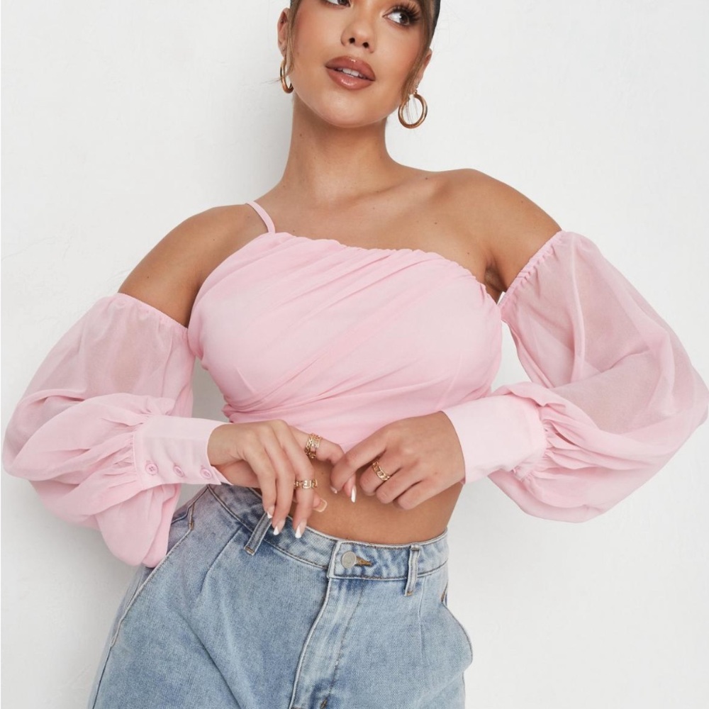 Missguided Pink Crop Top